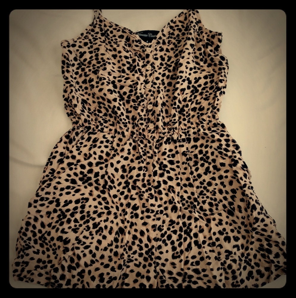 Animal Print Romper (stretchy at the waist)